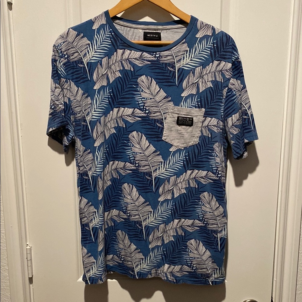 Westy Blue and White Short Sleeve Tee